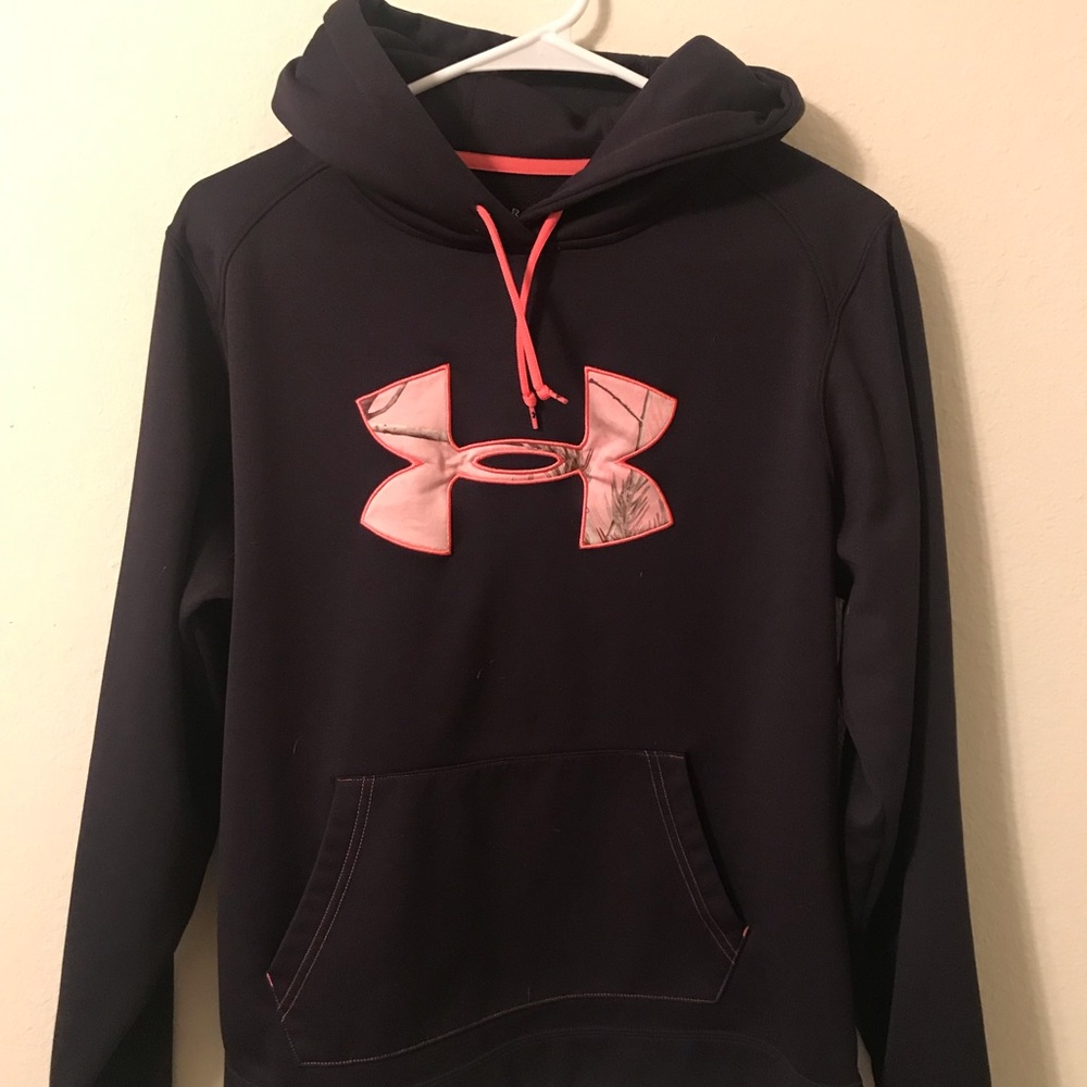 Black and Pink Under Armour Hoodie